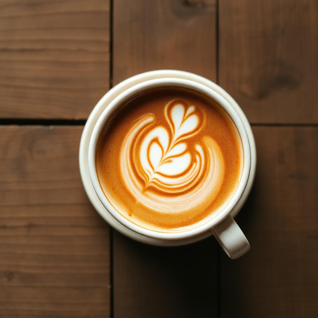 Latté con arte en Café Mirlo